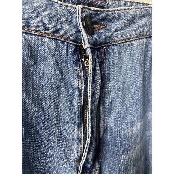 Lane Bryant Venezia Boot Cut Jeans Women's 28 Embellished Patchwork Distressed - Picture 4 of 9